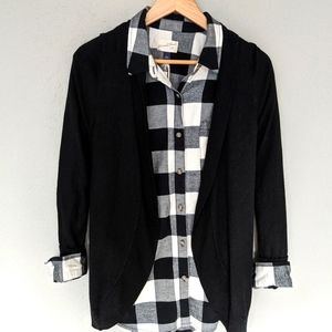 Black & White Buffalo Check Button Down